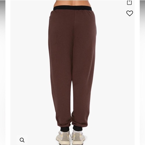 Revolve x WEWOREWHAT NWT slim leg jogger brown and black color blocked size M - Picture 2 of 5